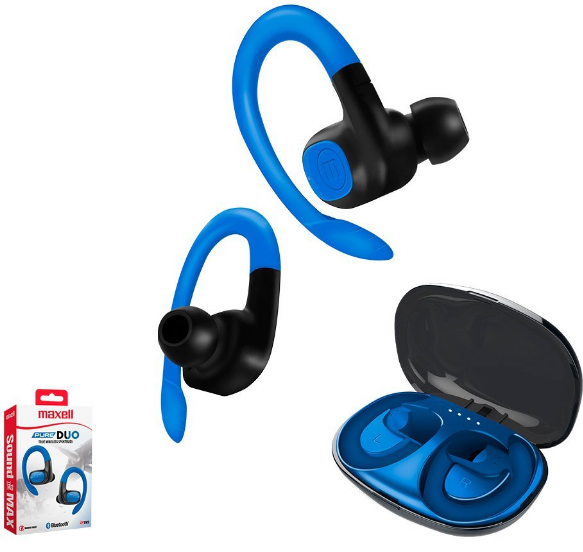 Maxell audífono bluetooth tru wireless sport azul 348412